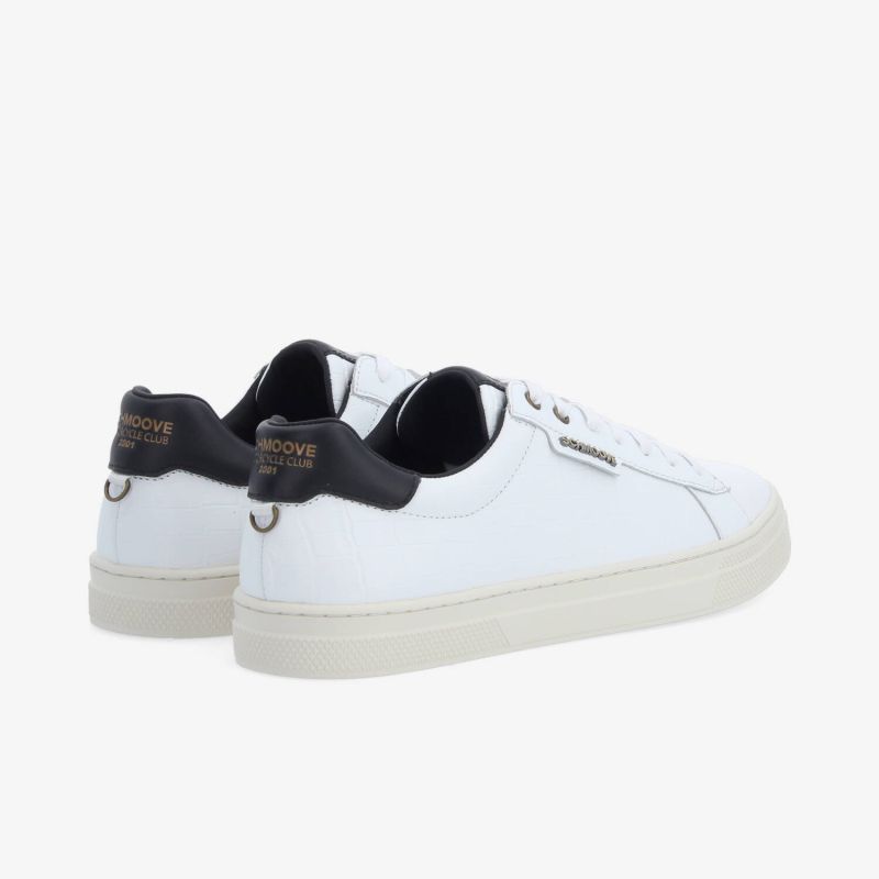 SPARKLE BIKER M - MAT KROCO/NAPPA - WHITE